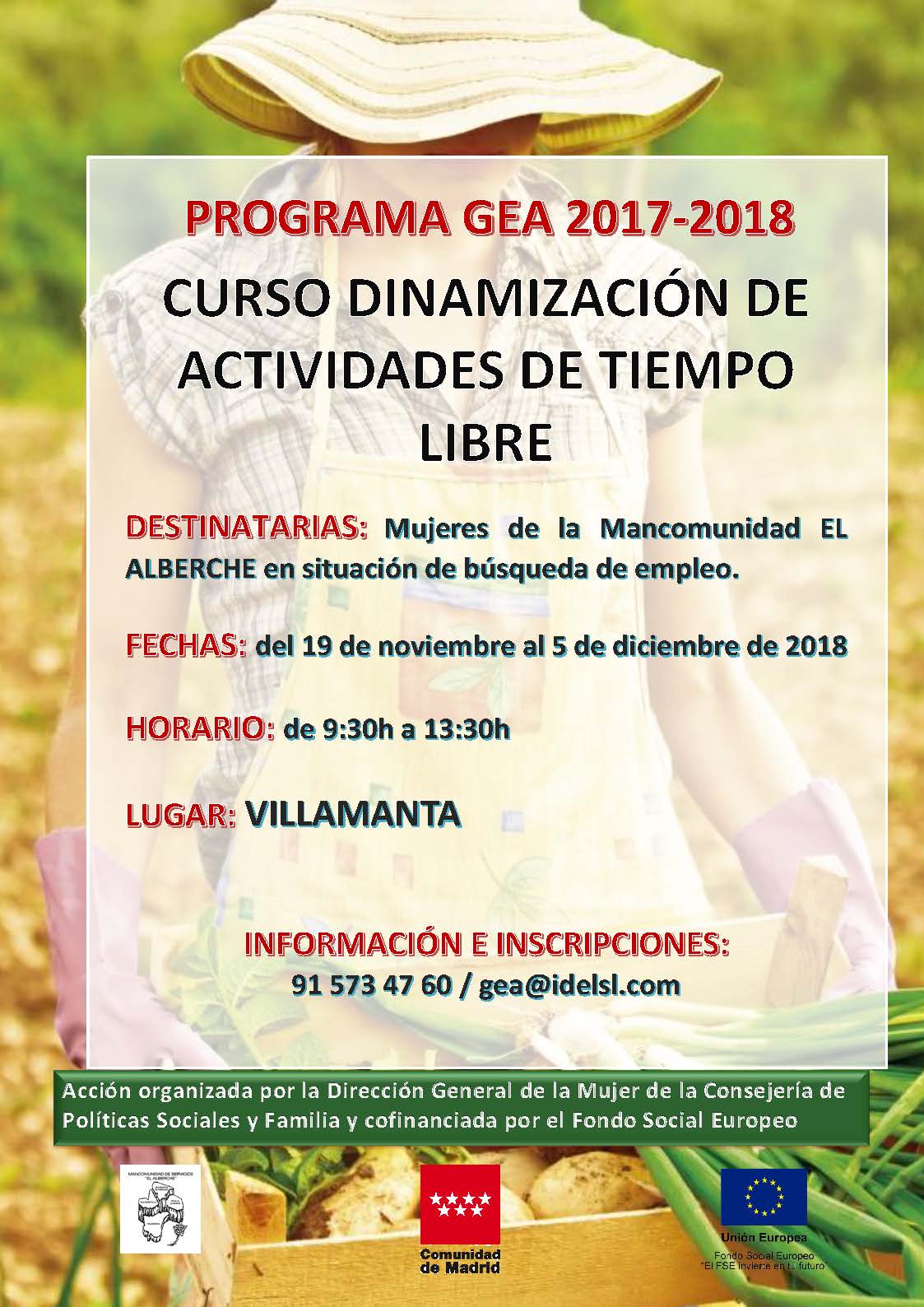 Curso de dinamización de actividades de tiempo libre